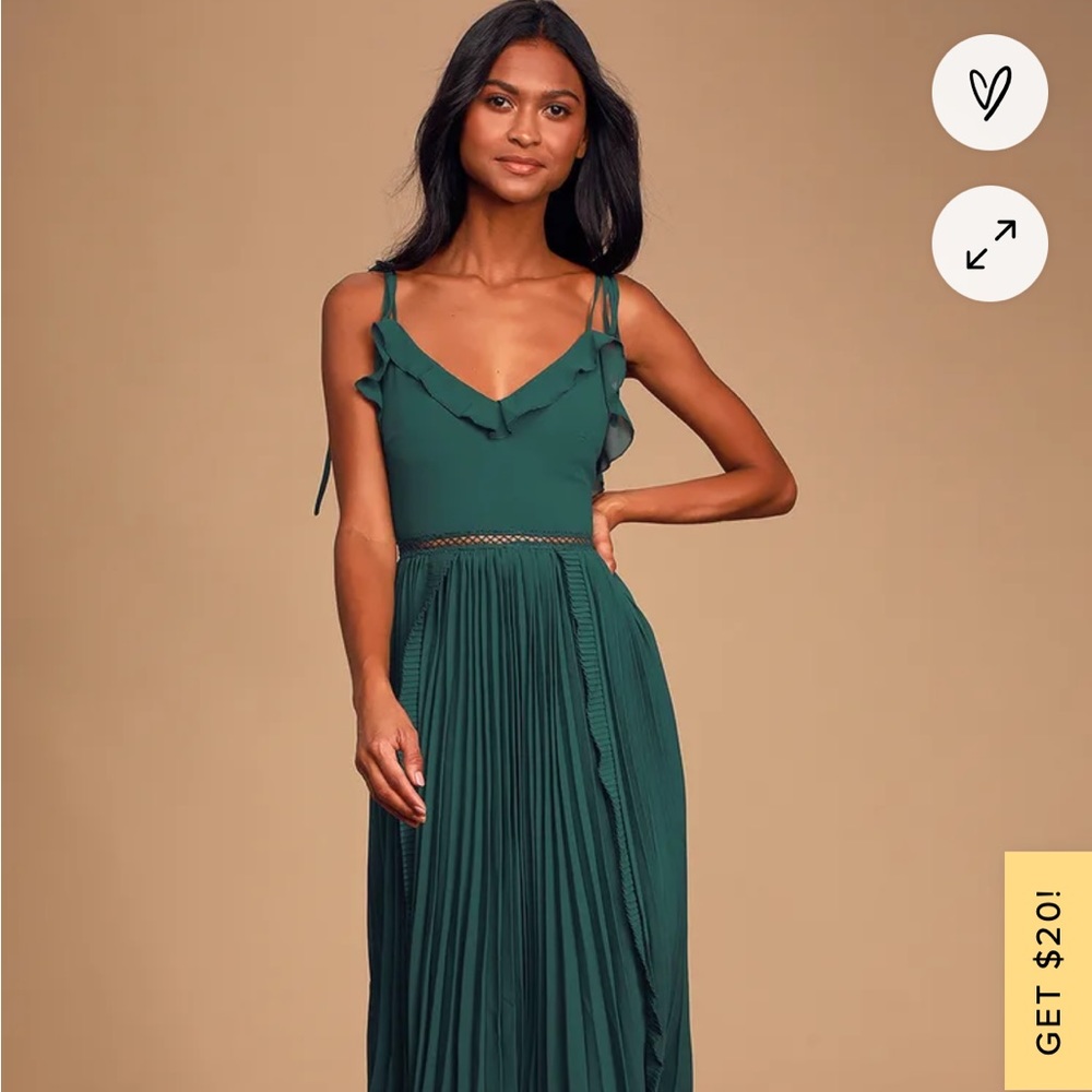 NWT Emerald Green Lulus Dress